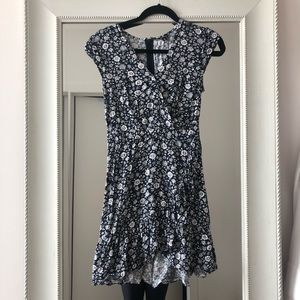 J. Crew Faux-Wrap Mini Dress in Blossom